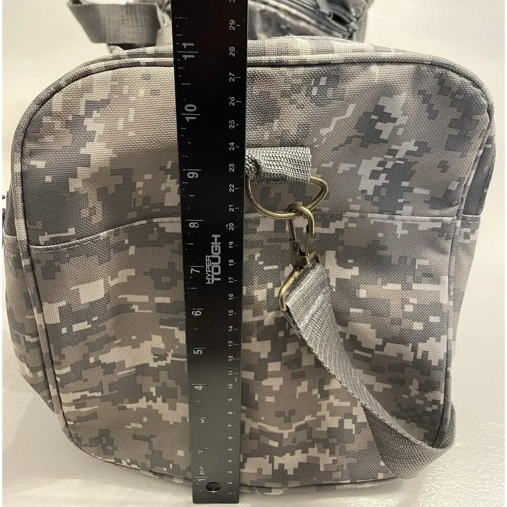NRA Range Gear Duffle Bag Digital Camo Green Top Handle 20” x 10” x 11” Canvas